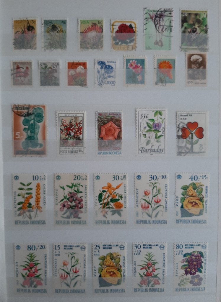 3 Kaarten Postzegels Bijzondere en Mooiste Bloemen No. 25, Ophalen, Dier of Natuur