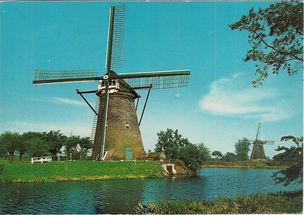 Ansichtkaart Molens Kinderdijk -, Ophalen of Verzenden, 1980 tot heden, Ongelopen, Zuid-Holland