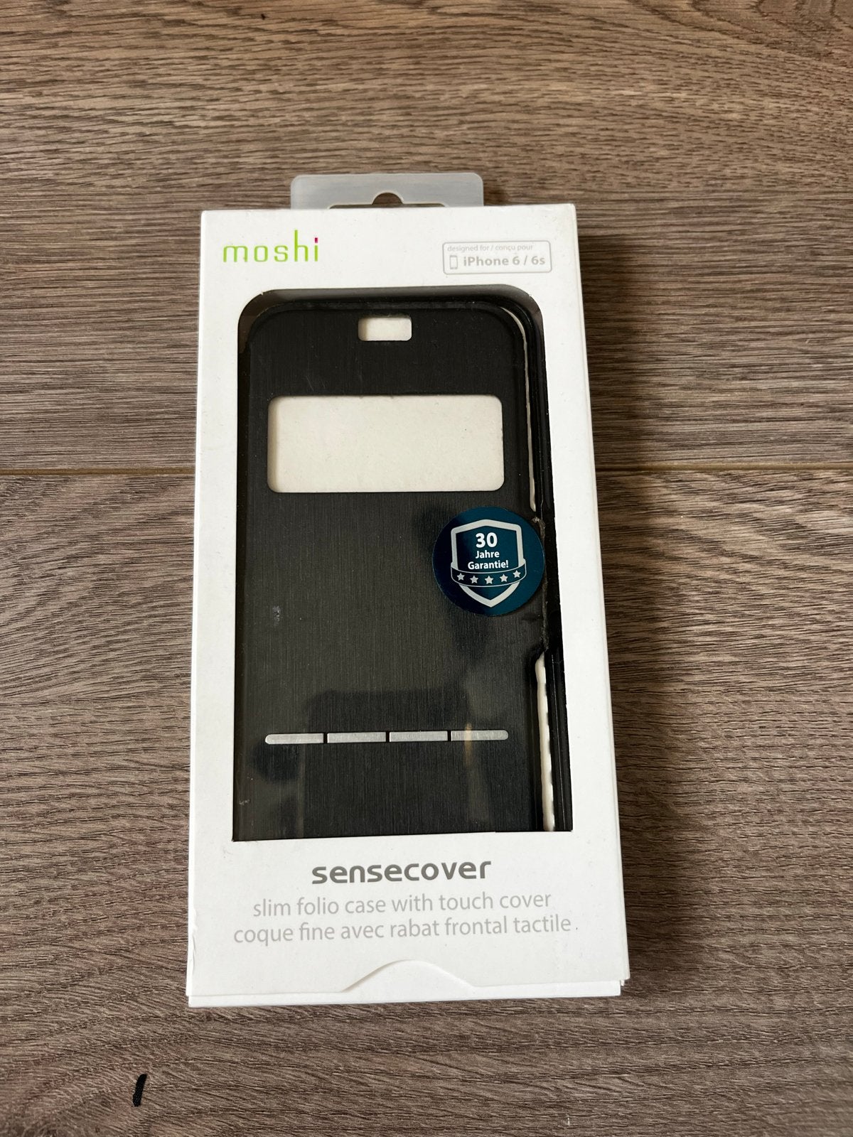 Moshi SenseCover Slim Folio Case iPhone 6/6s Zwart, Telecommunicatie, IPhone 6, Overige merken, Hoesje of Tasje, Ophalen of Verzenden
