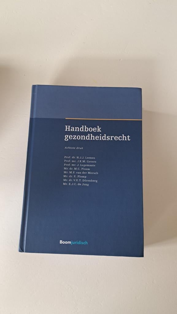 Handboek gezondheidsrecht, Boeken, Ophalen of Verzenden, Zo goed als nieuw, Sociale wetenschap