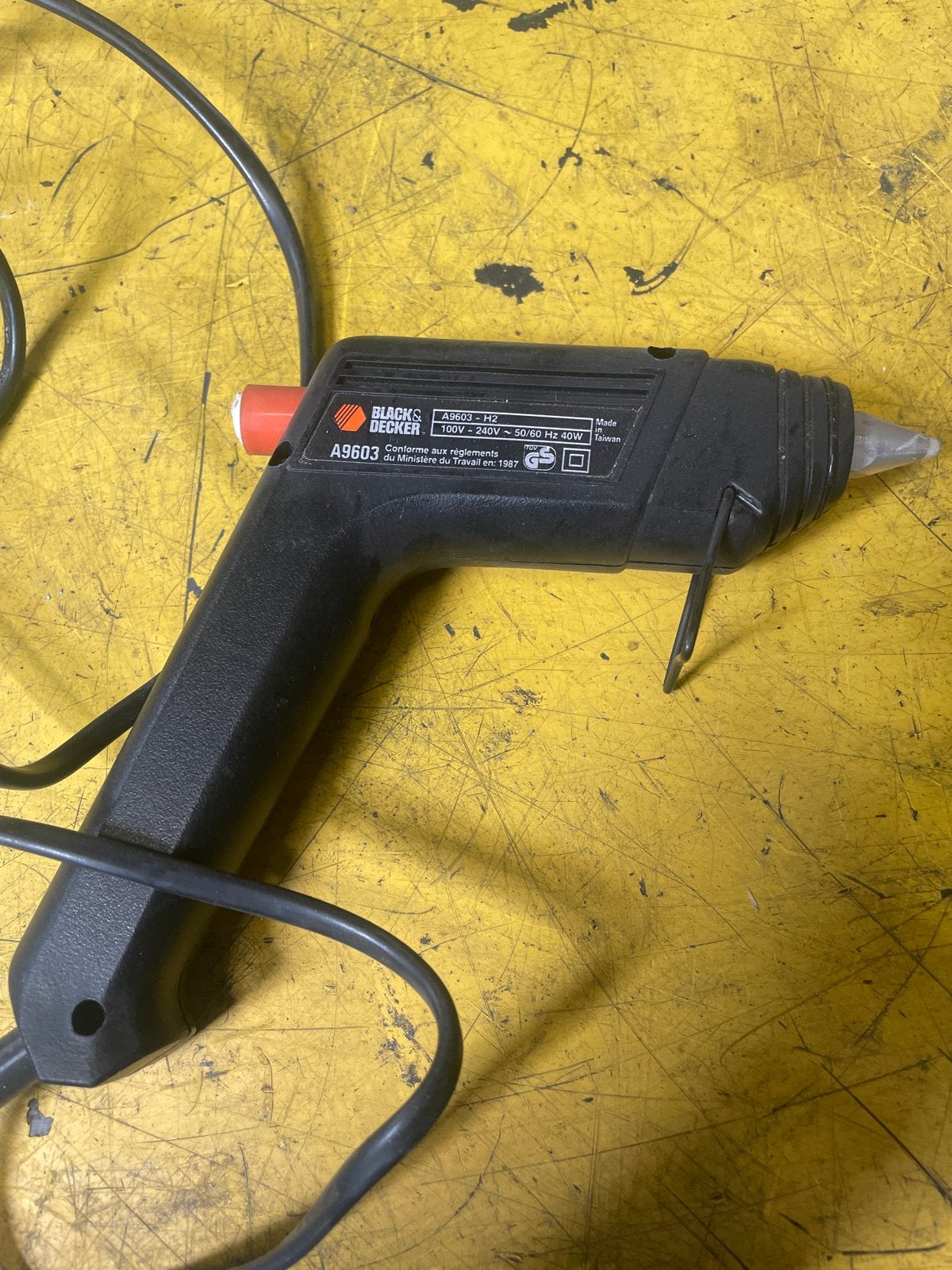 Black & Decker A9603 Lijmpistool - Gebruikt, Doe-het-zelf en Verbouw, Gereedschap | Handgereedschap, Ophalen, Gebruikt, Overige typen