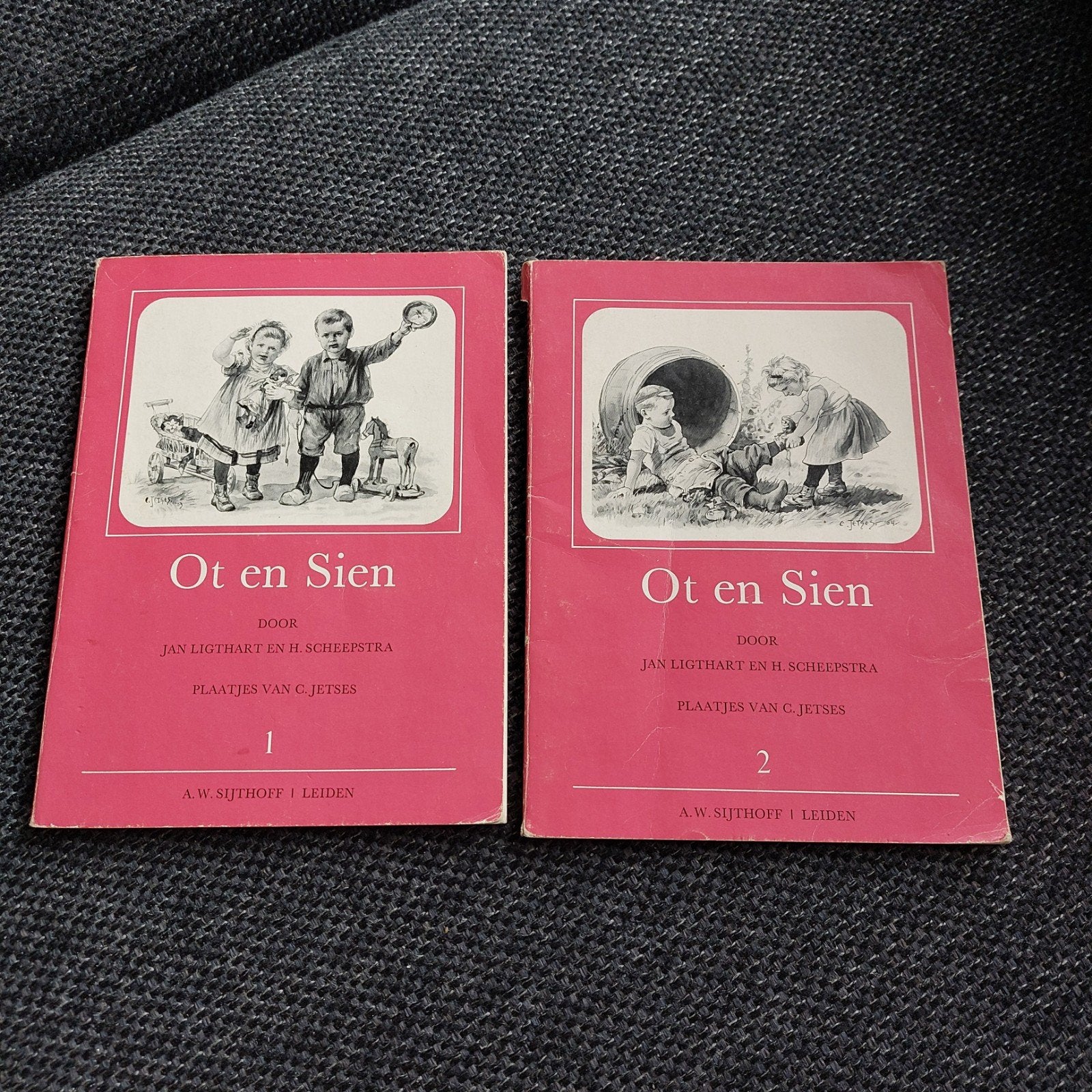 Ot en Sien Boeken - Deel 1 en 2, Boeken, Ophalen of Verzenden, Gelezen, Jan Ligthart en H. Scheepstra, Fictie algemeen