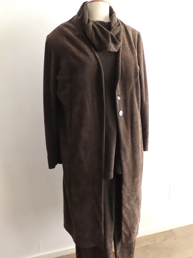 HUISPAK, 3 delig in fraaie herfst tint, Kleding | Dames, Verzenden, Zo goed als nieuw, Groen, Maat 46/48 (XL) of groter