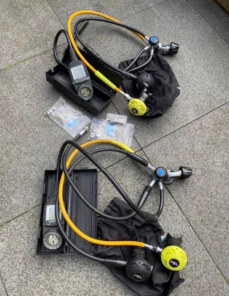 2x Seac ademautomaat met Suunto Eon Lux duikcomp. en octo, Watersport en Boten, Ophalen, Gebruikt, Overige typen
