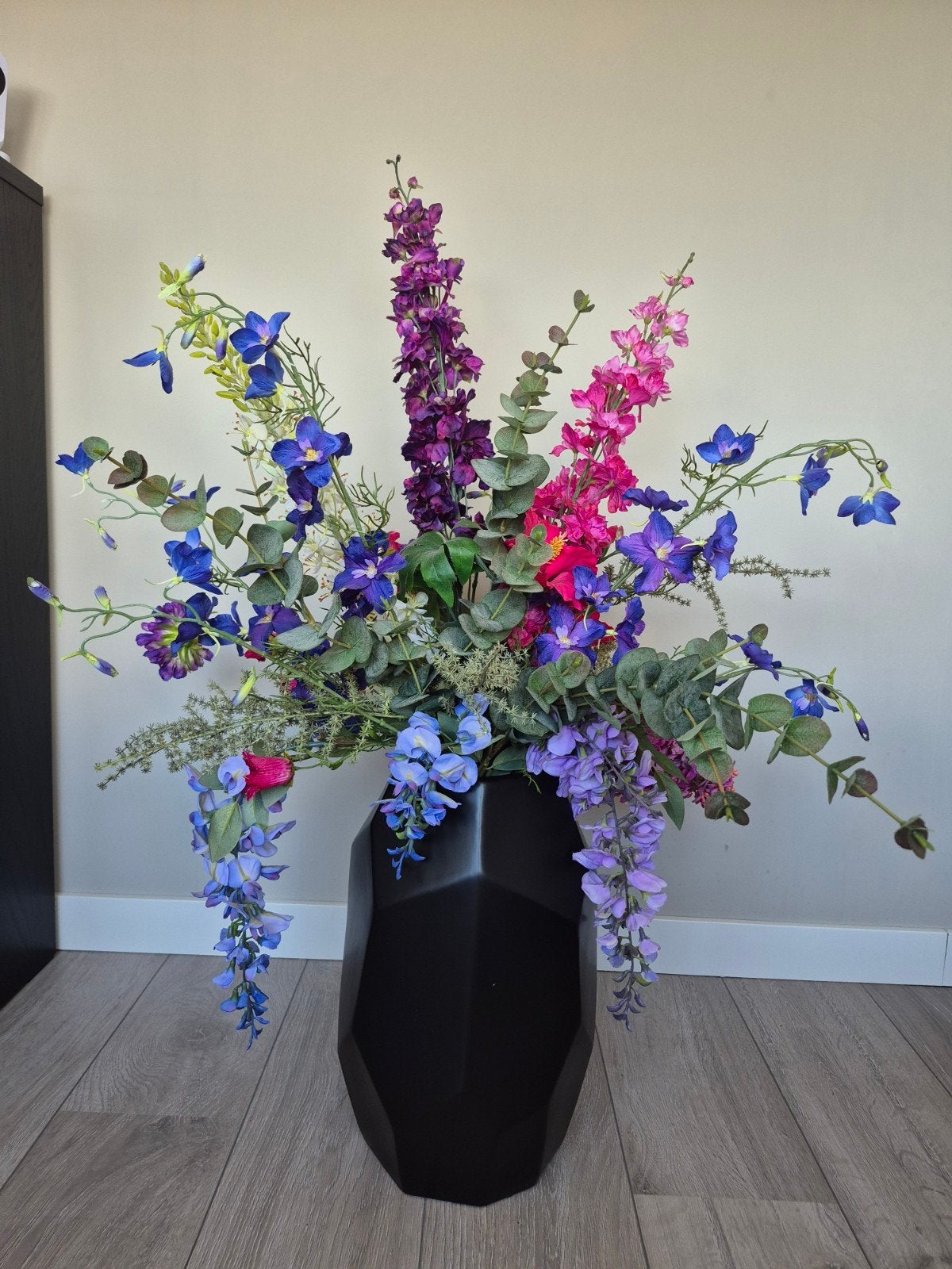 zijde boeket zonder vaas, Huis en Inrichting, Woonaccessoires | Kunstplanten en Kunstbloemen, Ophalen of Verzenden
