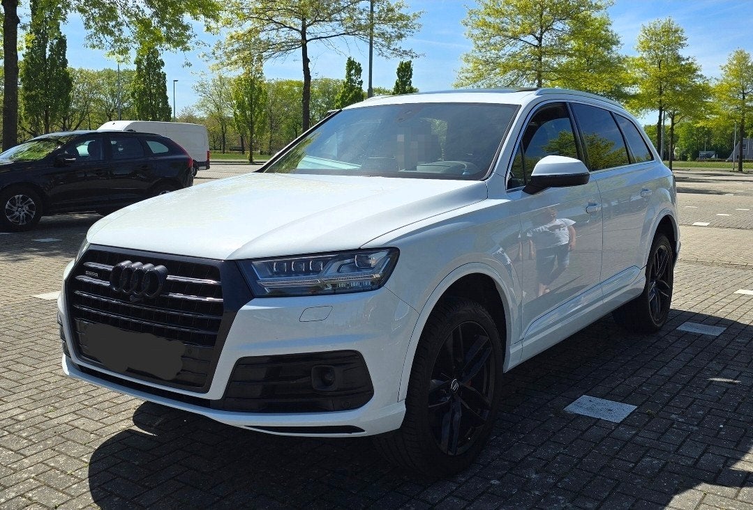Audi Q7 2017 Wit/Parelmoer, Auto's, 2995 cc, 7 stoelen, 2190 kg, Q7