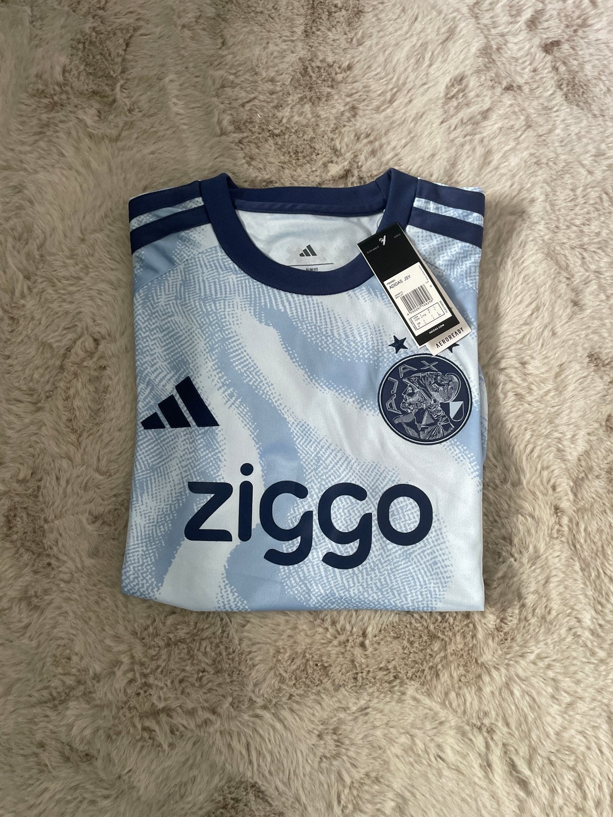 Ajax uitshirt 2023/2024 - Maat S - Nieuw met kaartjes, Kleding | Heren, Nieuw, Voetbal, Maat 46 (S) of kleiner, Verzenden