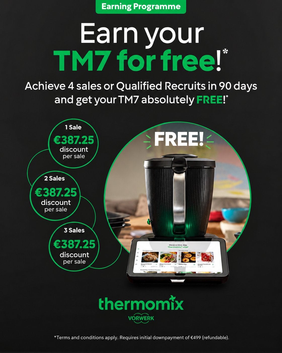 Thermomix TM7: Verdien hem gratis! Earn for FREE!, Vorwerk, Verzenden, Nieuw, 3 snelheden of meer