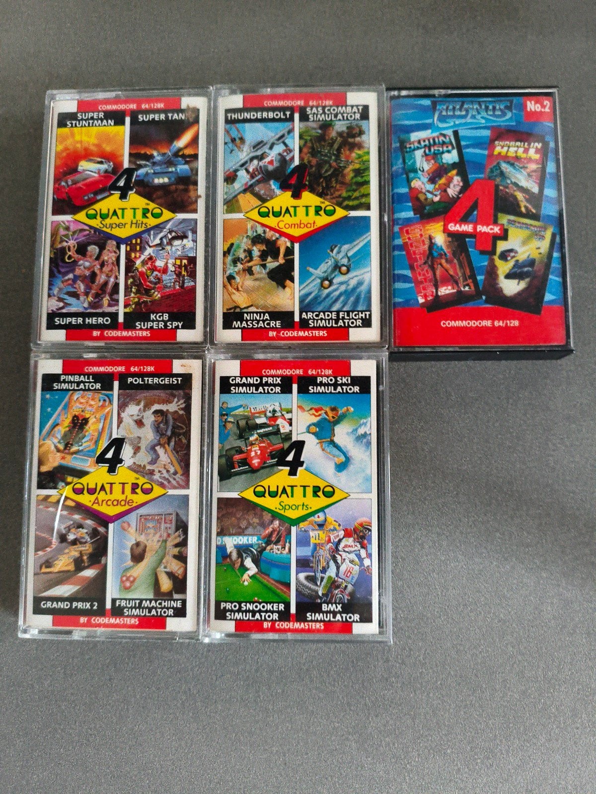 5x4 spellen op tape voor de commodore 64., Ophalen of Verzenden