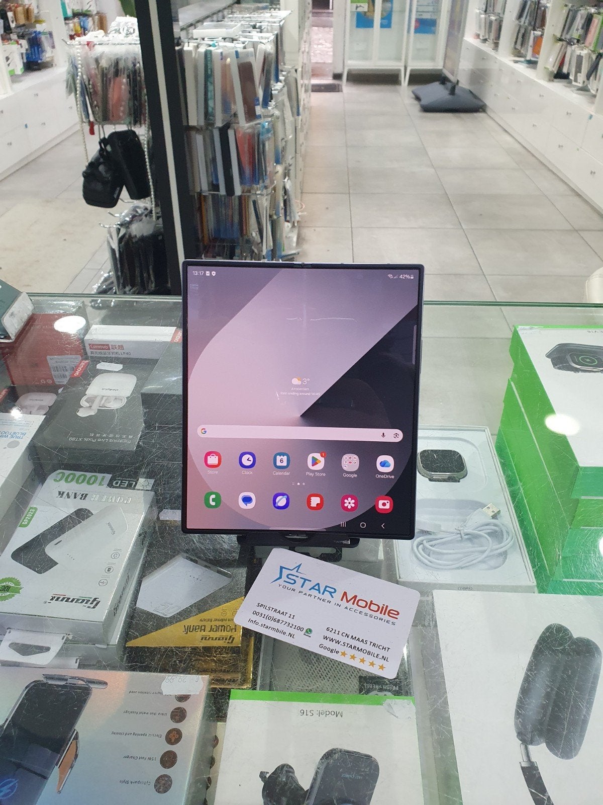 Samsung Z Fold 5 512gb 1 jaar garantie, Zwart, Zo goed als nieuw, Android OS, Zonder abonnement