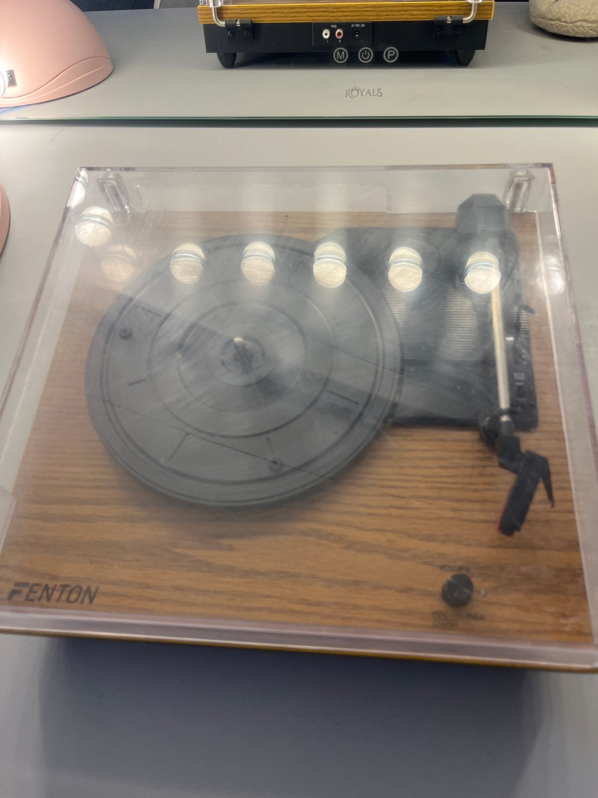 Fenton platenspeler met houtlook, Ophalen, Gebruikt, Platenspeler, Overige merken