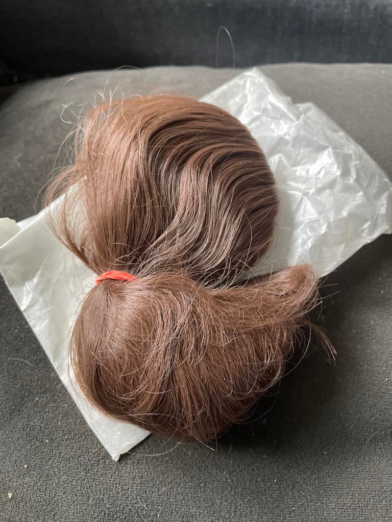 Pruik voor pop om zelf te maken - Bruin haar, Ophalen of Verzenden, Nieuw, Overige typen