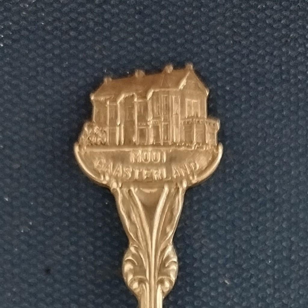 verzilverd lepeltje Rijs, Mooi Gaasterland (JS Zn), Ophalen of Verzenden