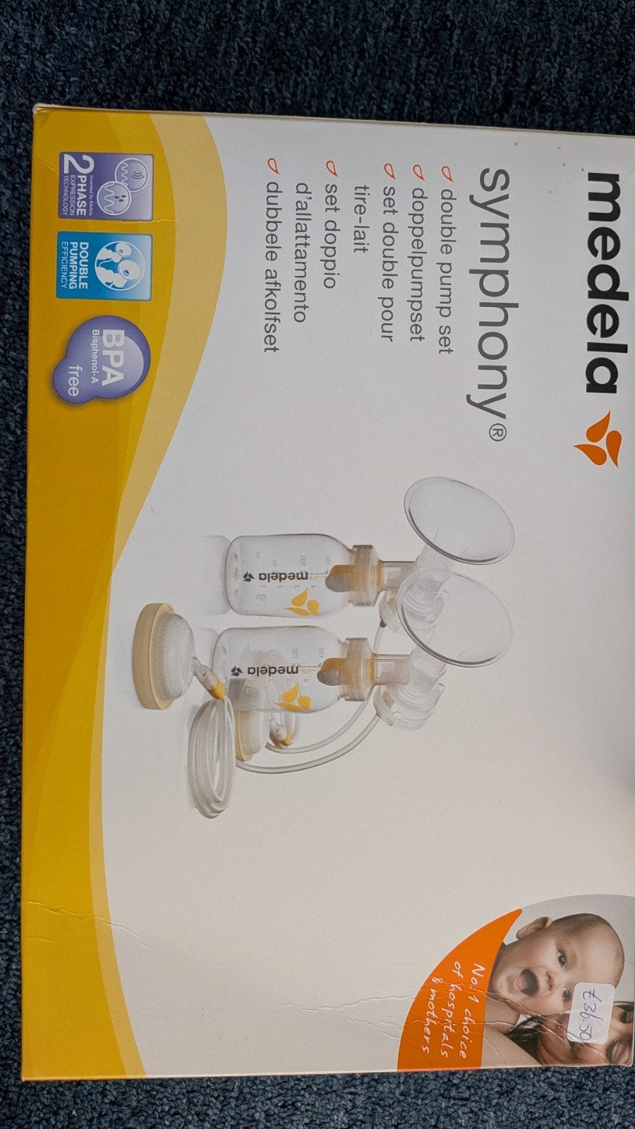 Medela Borstkolf Set met Flesjes, Zakjes en Koeltas, Ophalen, Gebruikt