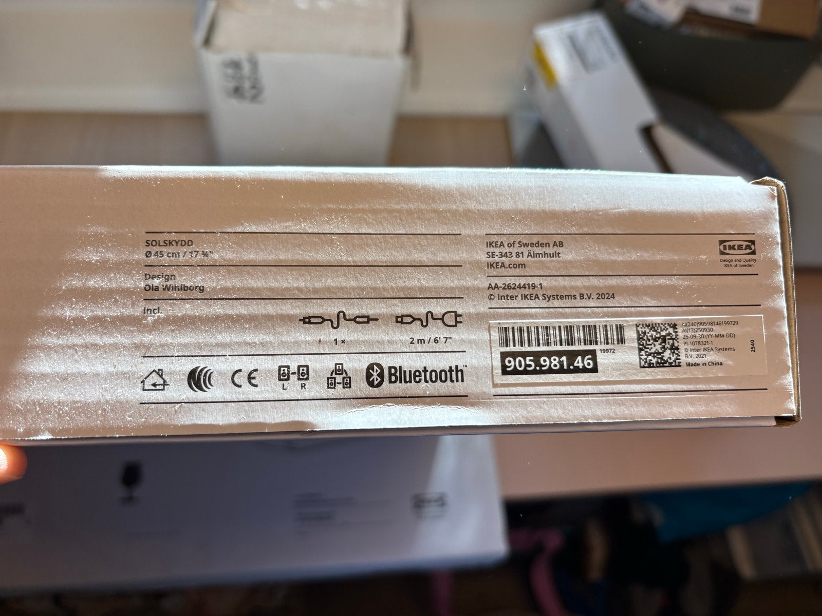 Nieuwe IKEA Solskydd speaker - Bluetooth, Nieuw, Ophalen of Verzenden, Draagbare speaker, IKEA