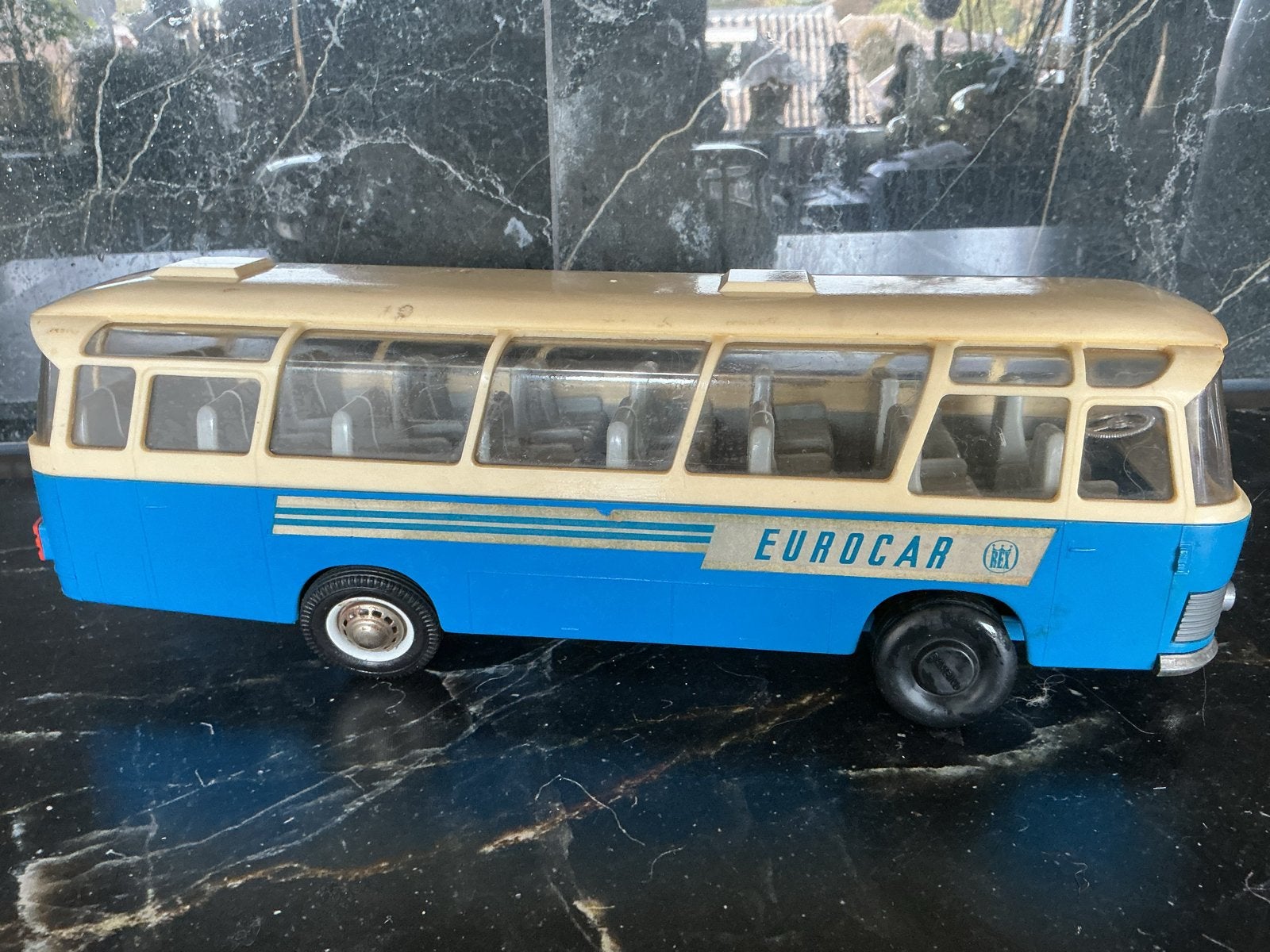 Vintage Neoplan Eurocar Bus Speelgoedmodel, Ophalen, Gebruikt