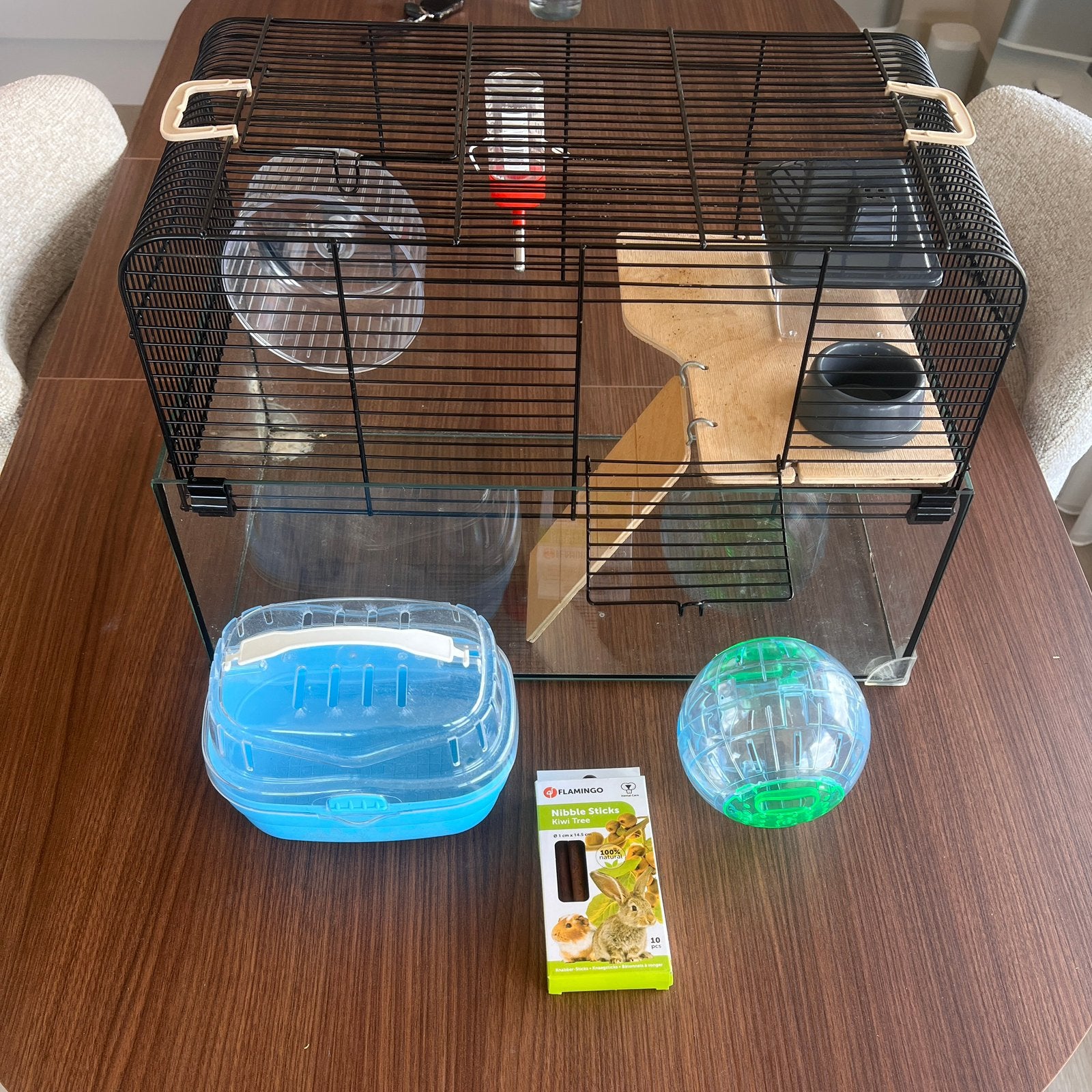 Knaagdier Hok 50x30x40 cm, Minder dan 75 cm, Hamster, Zo goed als nieuw, Hok