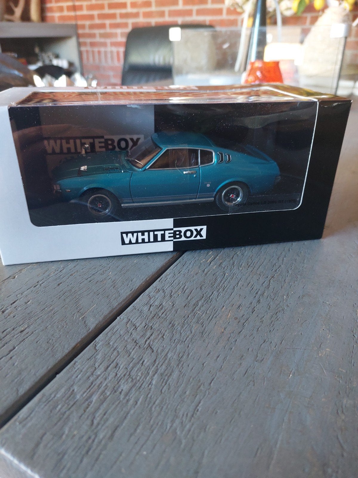 MODELAUTO 1-24 WHITEBOX TOYOTA CELICA LIFTBACK TA28 BLAUW, Ophalen of Verzenden, Zo goed als nieuw, Overige merken