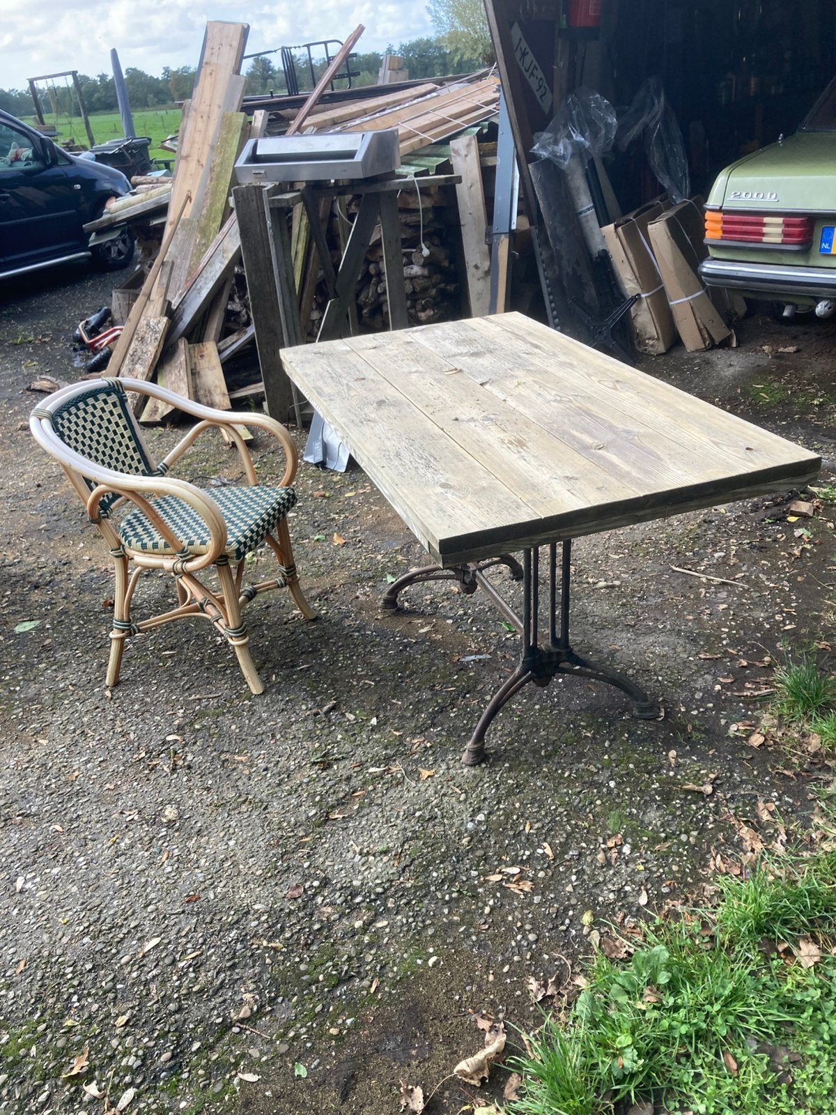 Terras meubilair, Ophalen, Zo goed als nieuw, Rond
