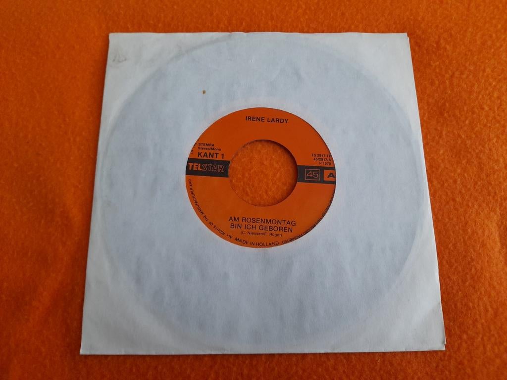 Irene Lardy - Am Rosenmontag bin ich geboren (Telstar 1979), Cd's en Dvd's, Vinyl Singles, Gebruikt, Nederlandstalig, Ophalen of Verzenden