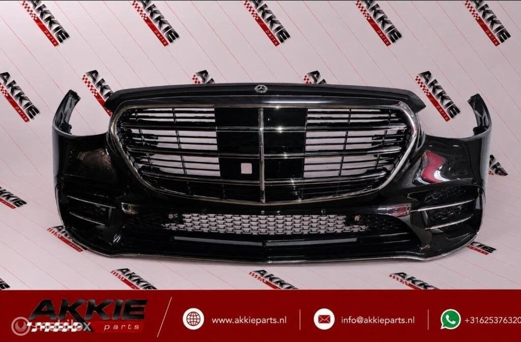 W223 V223 S-klasse amg Voorbumper mercedes A2238805801, Gebruikt, Voor, Ophalen of Verzenden