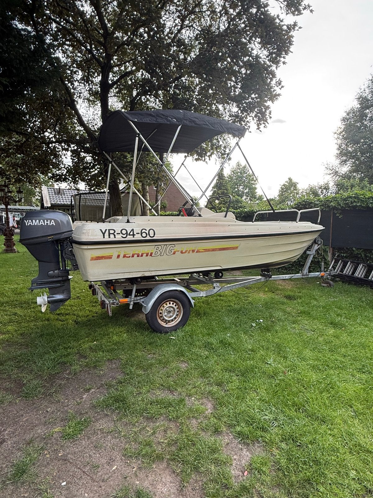 Console / visboot 25 pk yamaha, Overige merken, Gebruikt, Buitenboordmotor, Tot 1.00 meter
