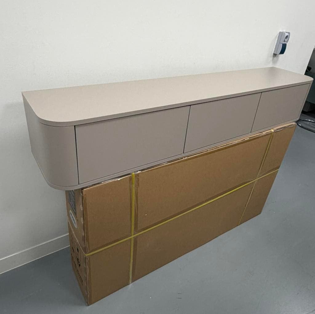 Japandi TV Meubel Beige zwevend wandmeubel hout TV kast, Japandi, Japandi, Japandi, Ophalen of Verzenden