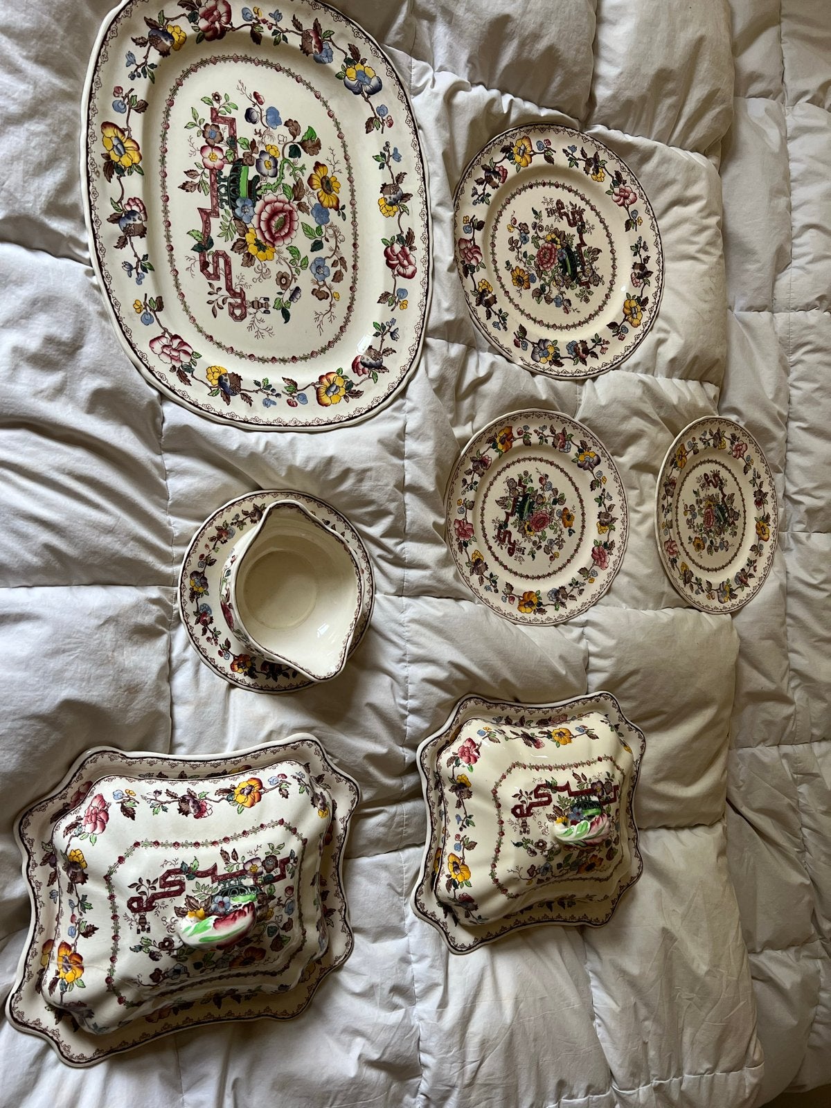 Vintage Mason's Ironstone Nabob Servies, Ophalen