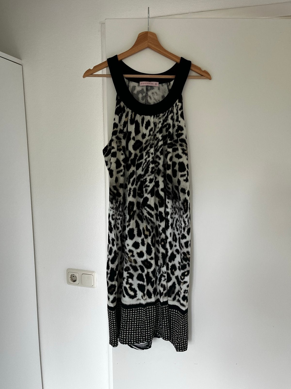 Studio Anneloes zomerjurk panterprint viscose XL, Meerkleurig, Maat 46/48 (XL) of groter, Ophalen of Verzenden, Zo goed als nieuw