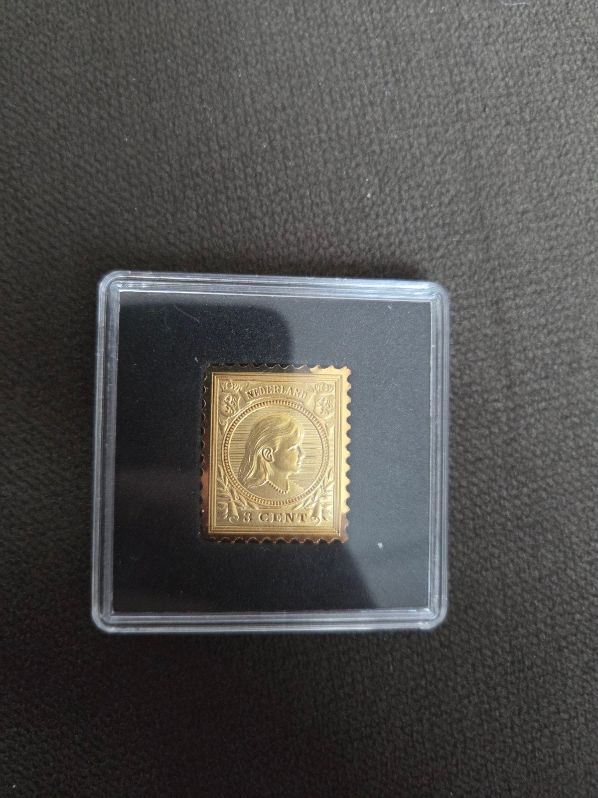 Goudkleurige Postzegel Nederland 33 Cent Koningin Wilhelmina, Ophalen of Verzenden, T/m 1940, Postfris