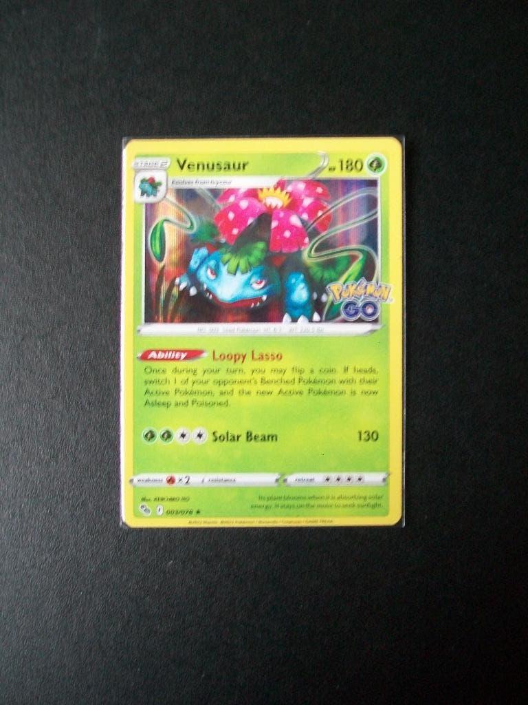 2253: Nieuwe Pokemon GO Kaart Holo Rare VENUSAUR  (003/078), Verzenden, Nieuw, Losse kaart, Foil