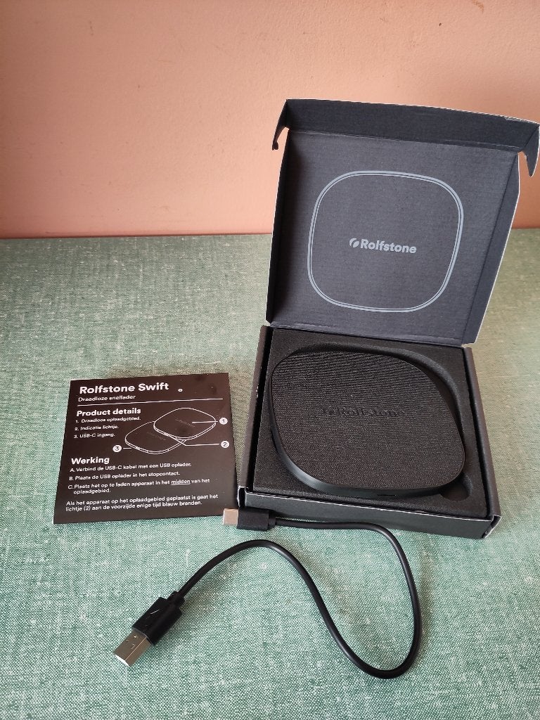 Rolfstone Switch 15W Draadloze Snellader - Qi, Ophalen of Verzenden, Zo goed als nieuw, Overige merken, Draadloze oplader