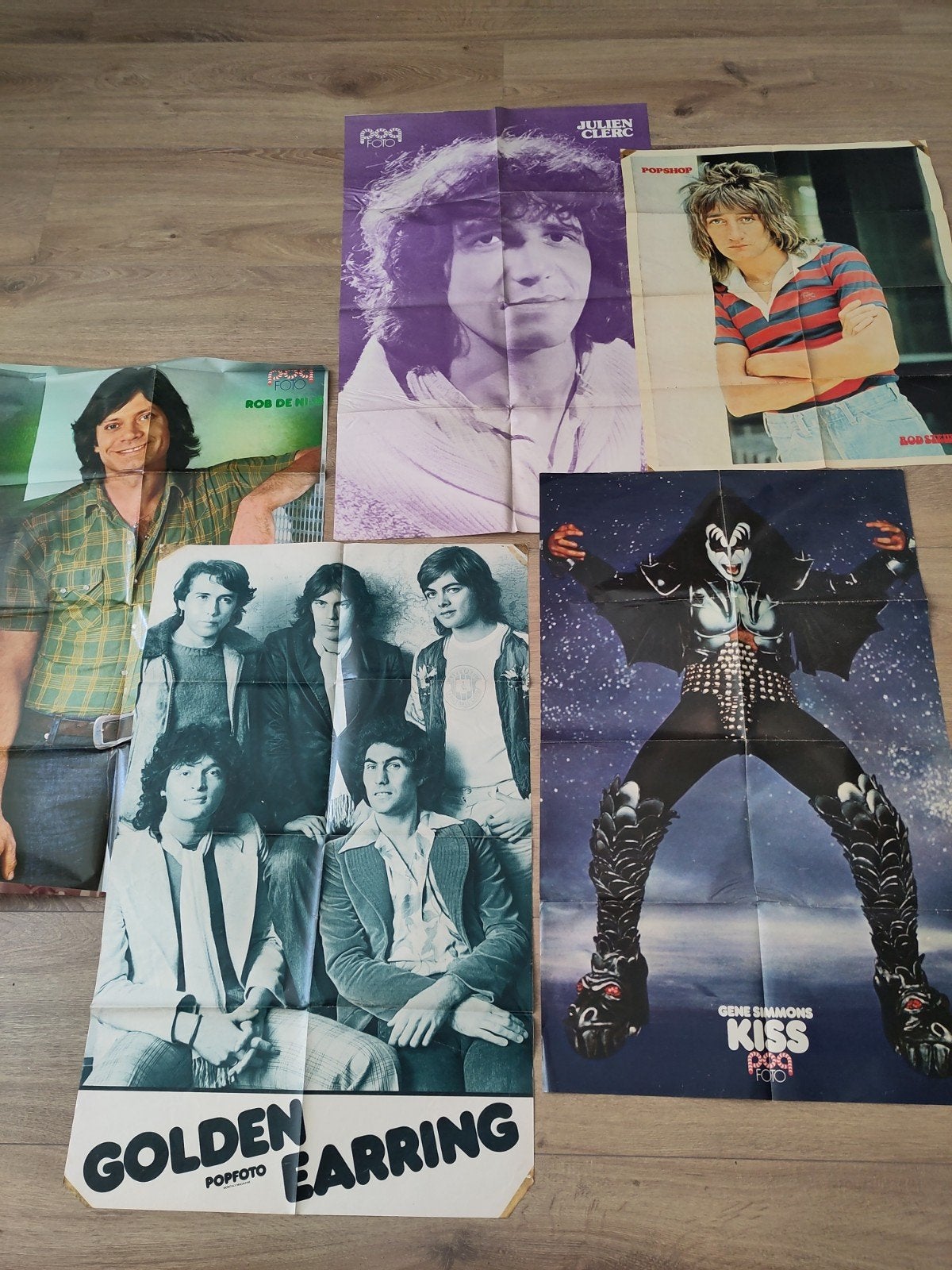 Vintage posters uit het blad Popfoto, Verzamelen, Posters, Ophalen of Verzenden, Gebruikt, Rechthoekig Staand, Muziek