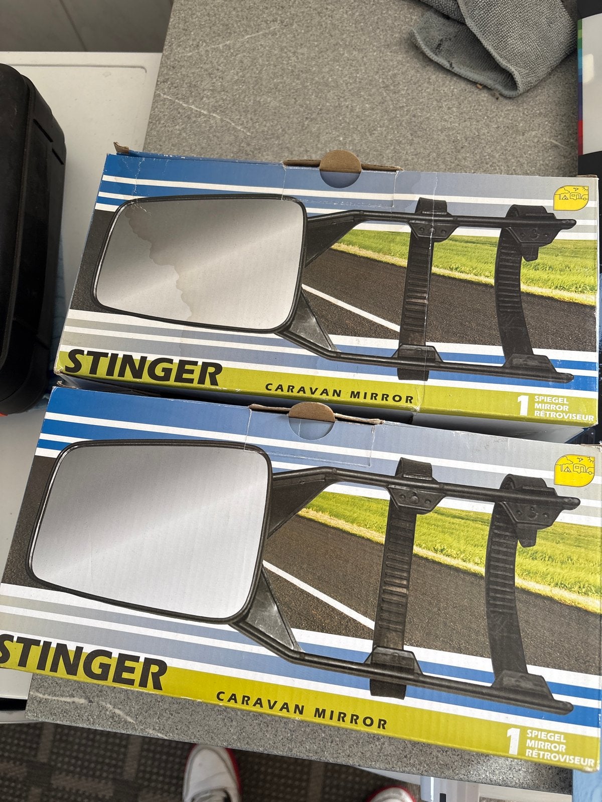 Nieuwe Stinger Caravan Spiegels - Set van 2, Caravans en Kamperen, Ophalen of Verzenden, Nieuw