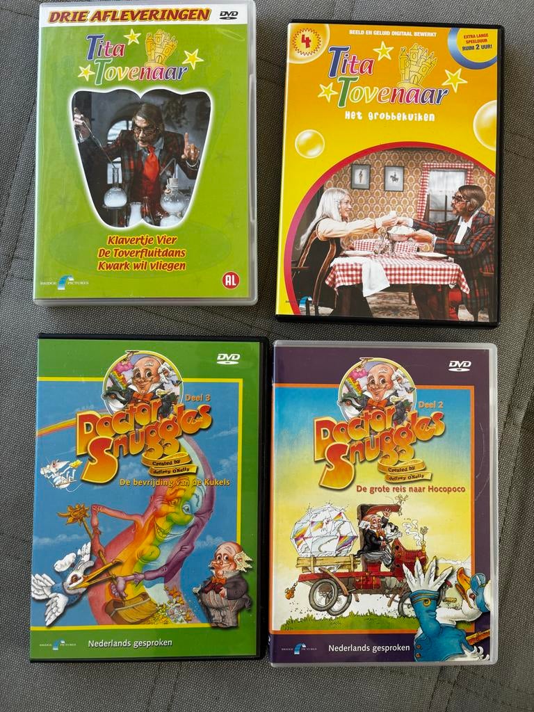 Tita Tovenaar en Doctor Snuggles DVD's, Gebruikt, Alle leeftijden, Overige genres, Ophalen of Verzenden