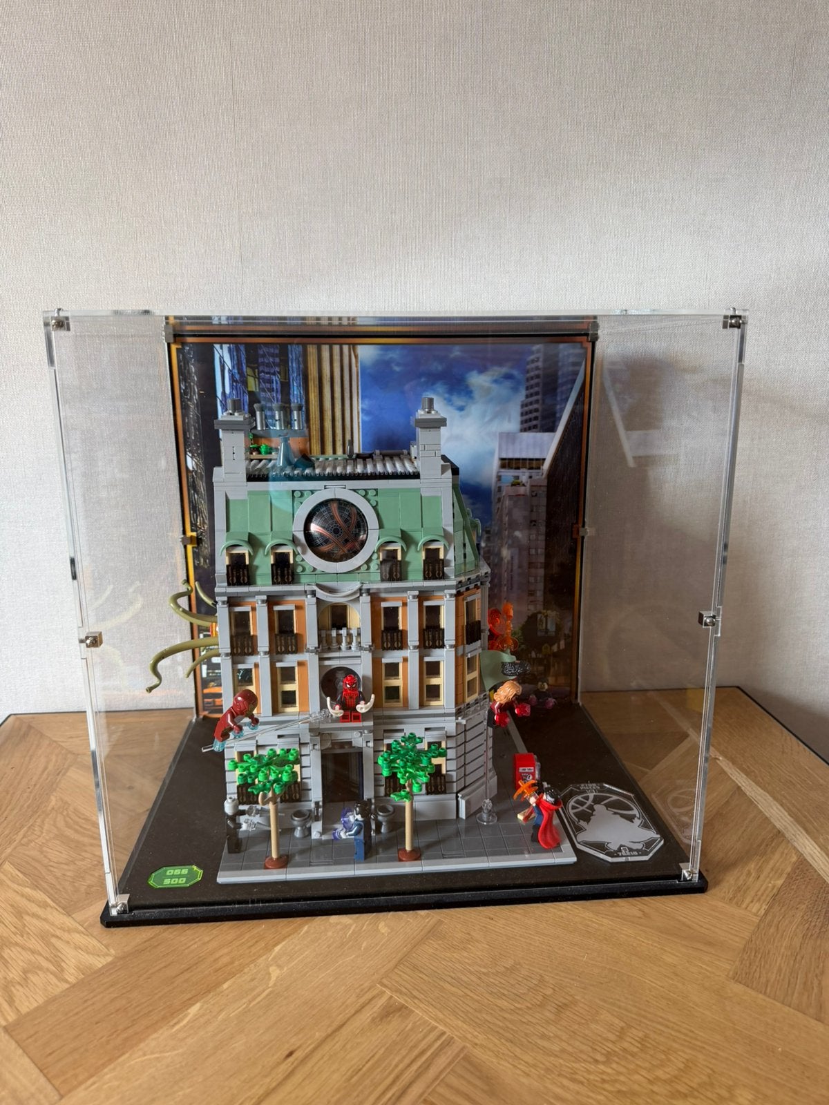 LEGO 76218 Sanctum Sanctorum in wickedbrick ltd displaycase, Ophalen, Zo goed als nieuw