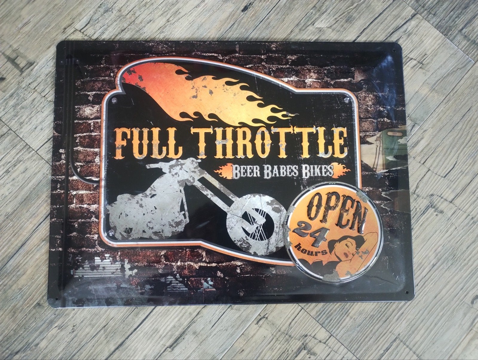 Full Throttle reclamebord, Ophalen of Verzenden, Zo goed als nieuw, Reclamebord