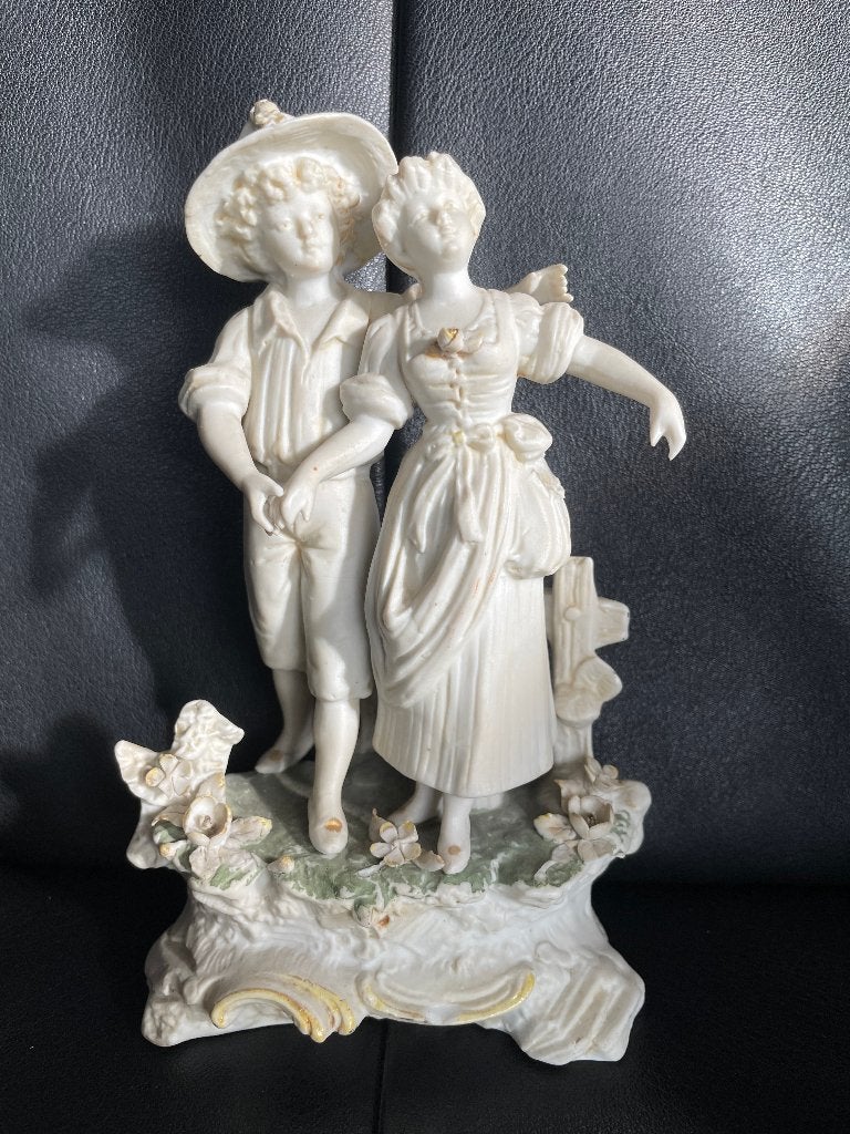 antiek biscuitporselein beeldje 1890-1915  Gebr.Heubach?, Ophalen