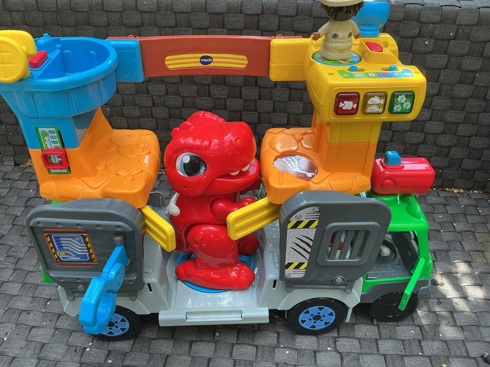 VTech Toet Toet Dinosaurus Dino Transportvoertuig, Kinderen en Baby's, Speelgoed | Vtech, Ophalen of Verzenden, Zo goed als nieuw
