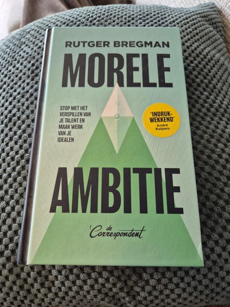 Morele Ambitie - Rutger Bregman (Zo goed als nieuw), Ophalen of Verzenden, Zo goed als nieuw, Rutger Bregman, Nederland