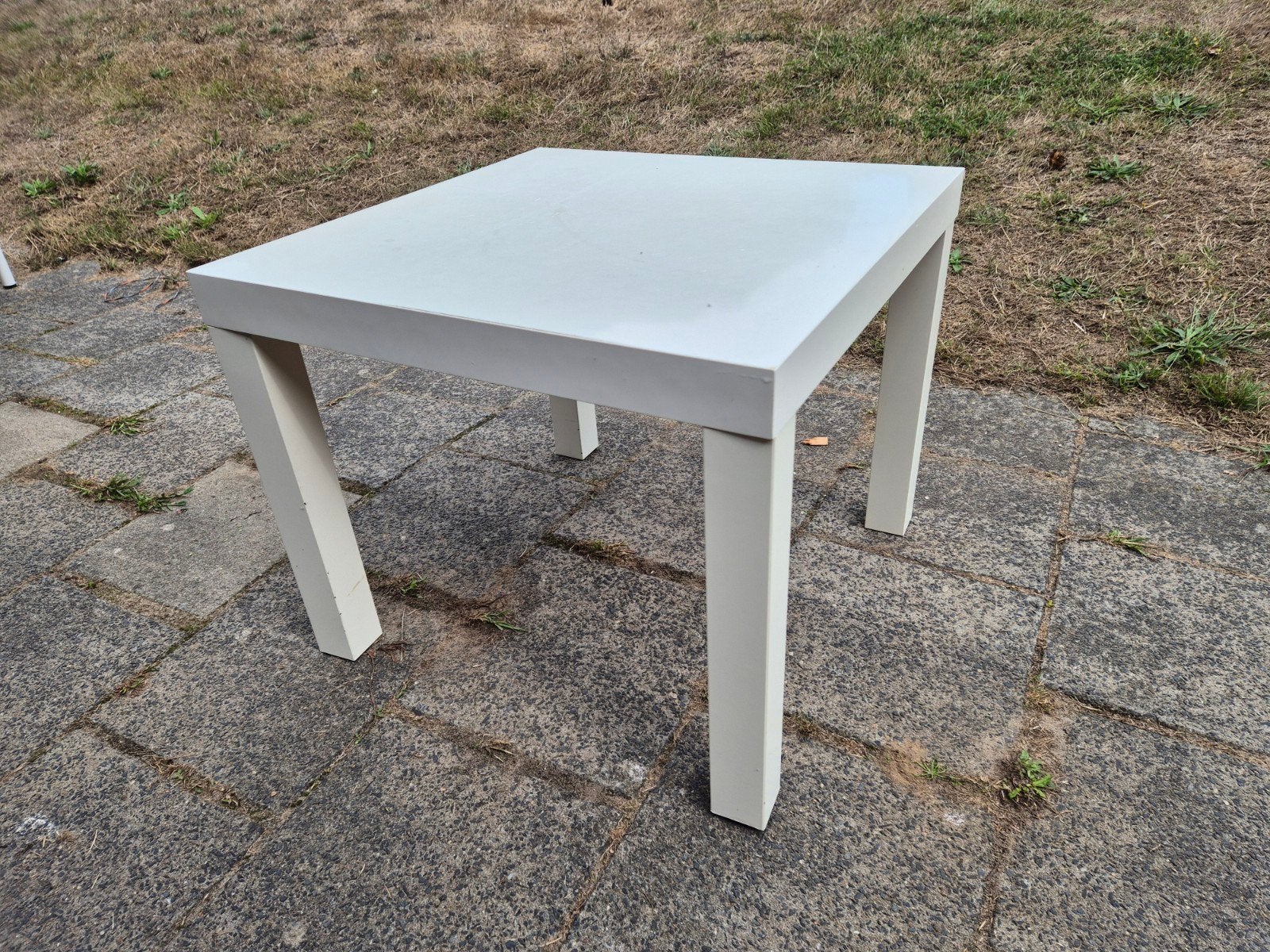 Vierkant tafeltje wit, ikea, Ophalen, Gebruikt