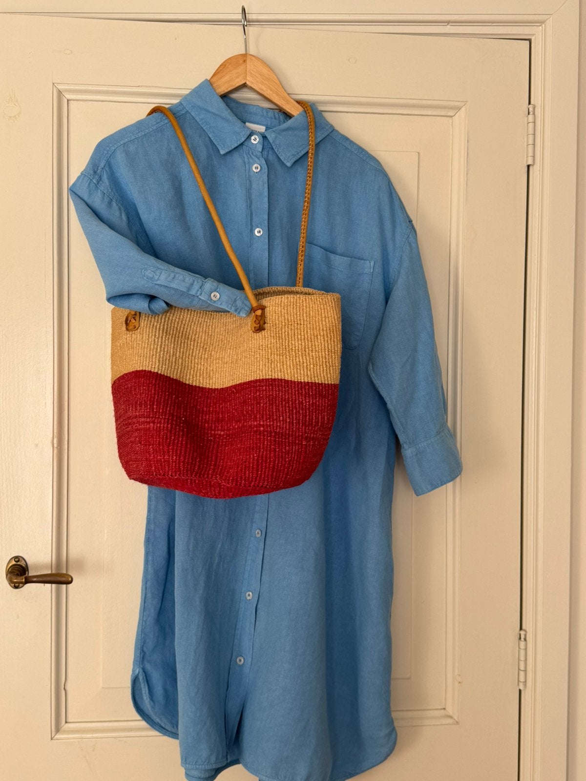 Linnen jurk van Joséphine & Co Amsterdam, Maat 38/40 (M), Blauw, Ophalen of Verzenden, Zo goed als nieuw