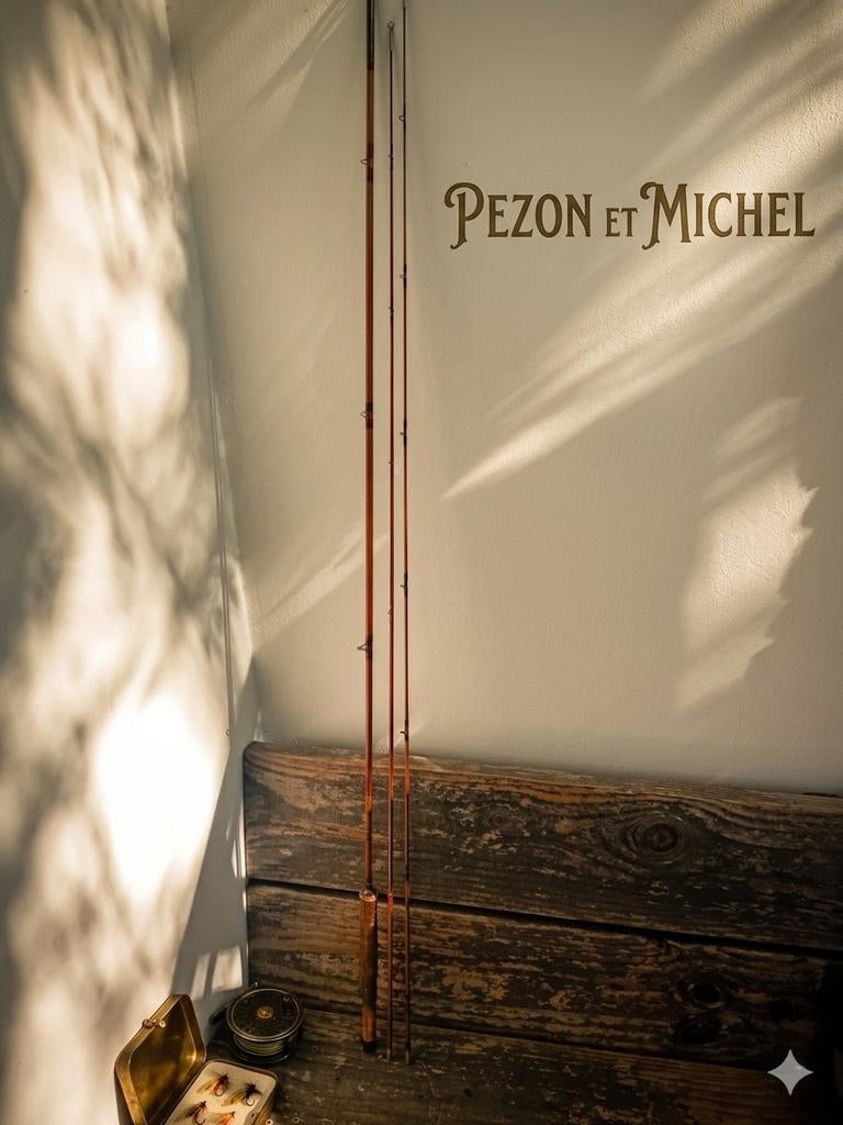 Pezon et Michel Grima Competition 8 Vliegvishengel splitcane, Ophalen, Gebruikt, Werphengel