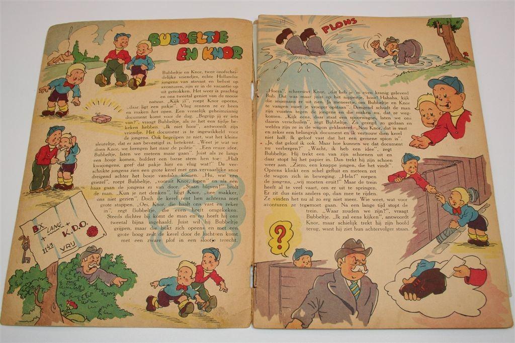 Bubbeltje en Knor — Vintage Prentenboek 1943, Boeken, Ophalen of Verzenden, Gelezen