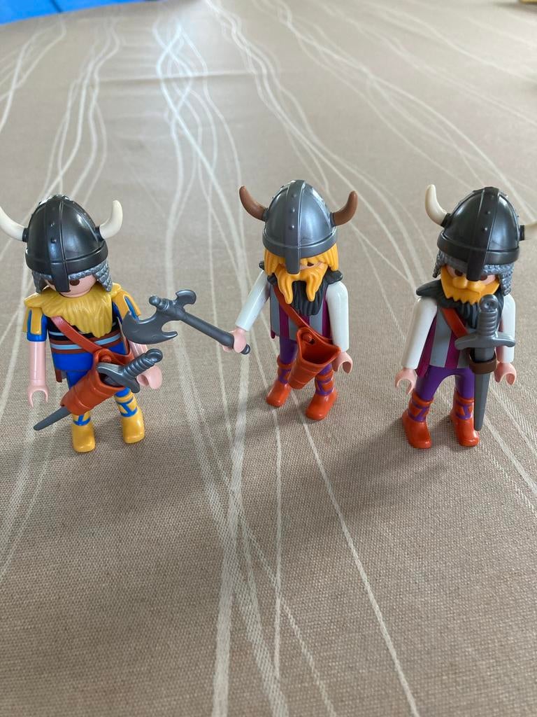 Playmobil 3 stoere vikingen., Ophalen of Verzenden, Zo goed als nieuw