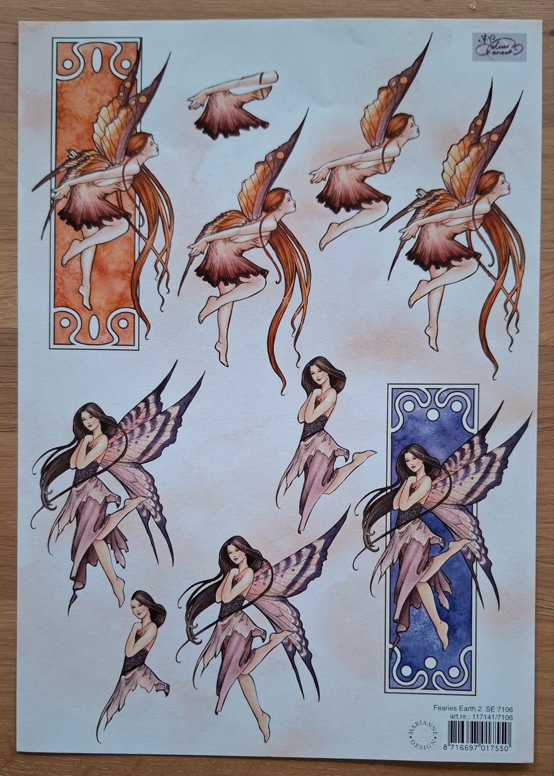 3D-knipvel Faeries Earth 2 - SE 7106 (Marianne Design), Ophalen of Verzenden, Nieuw, Overige thema's, Knipvel