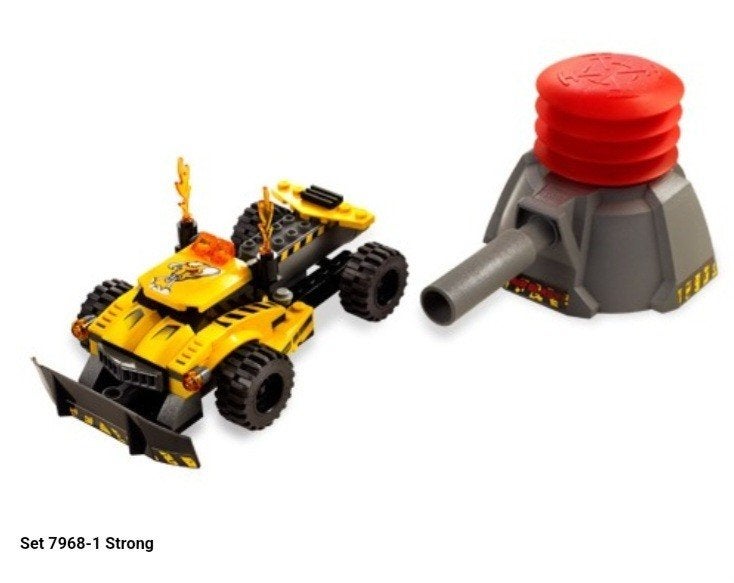 Lego Racers 7968 Strong Complete set met doos en instructie, Inclusief instructies, Lego, Ophalen of Verzenden, Zo goed als nieuw