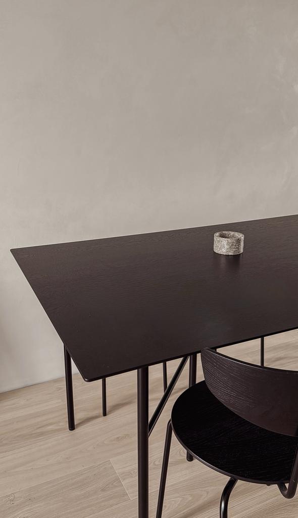 MOET WEG!! Ferm living Mingle eetafel black oak 210 x 90 cm, Huis en Inrichting, Tafels | Eettafels, Ophalen, 200 cm of meer, 50 tot 100 cm