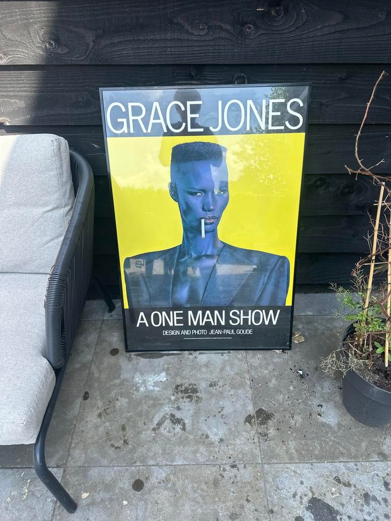 Grace Jones A One Man Show Poster met lijst, Verzamelen, Ophalen, Rechthoekig Staand, Met lijst, Zo goed als nieuw