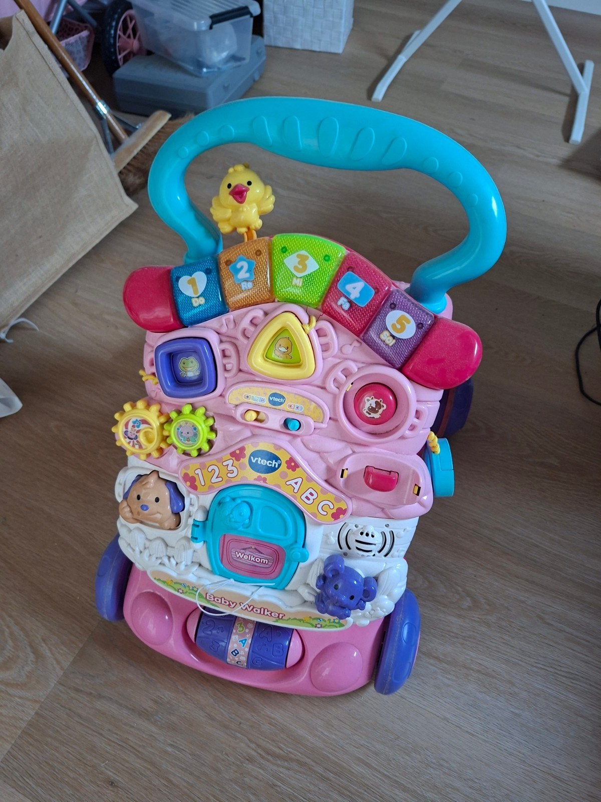 V-Tech Baby Walker - Roze loopwagen met geluid en licht, Ophalen, Gebruikt, Overige typen, Met licht